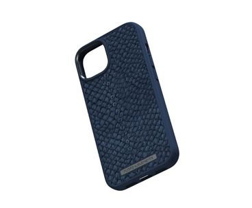 FUNDA MAGSAFE IPHONE 12/13/14 PIEL DE SALMON AZUL PETROLEO NJORD