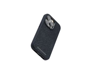 FUNDA MAGSAFE IPHONE 12/13/14 PRO PIEL DE SALMON NEGRO NJORD
