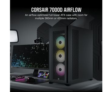 CAJA TORRE ATX 7000D AIRFLOW TG BLACK CORSAIR