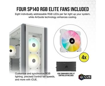 CAJA TORRE ATX ICUE 7000X RGB TG WHITE CORSAIR