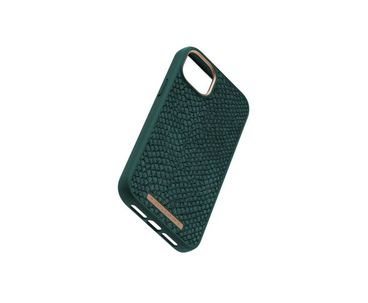 FUNDA MAGSAFE IPHONE 12/13/14 PLUS PIEL DE SALMON VERDE OSCURO NJORD
