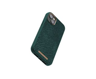 FUNDA MAGSAFE IPHONE 12/13/14 PLUS PIEL DE SALMON VERDE OSCURO NJORD