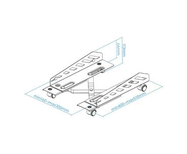 SOPORTE METALICO CPU CON RUEDAS TOOQ