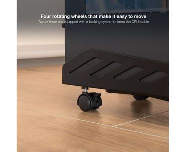 SOPORTE METALICO CPU CON RUEDAS TOOQ