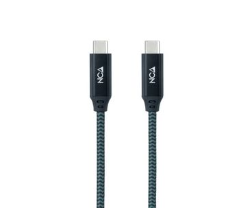 CABLE TYPE-C A TYPE-C USB 3.2 GRIS/NEGRO 1M NANOCABLE