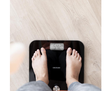 BASCULA DE BAÑO SURFACE PRECISION 10000 HEALTHY NEGRO CECOTEC