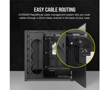 CAJA SEMITORRE ATX 5000D RGB AIRFLOW TG BLACK CORSAIR