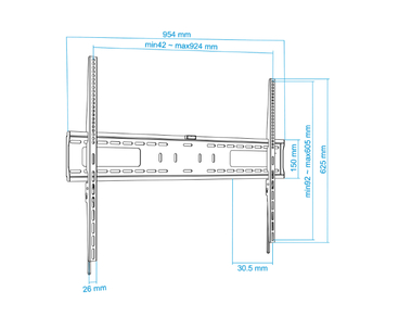 SOPORTE PARED-TV 60"-100" LP41100F-B TOOQ