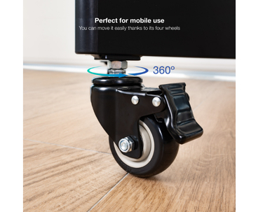 SOPORTE SUELO COLOSO CON RUEDAS 37''-100'' NEGRO TOOQ