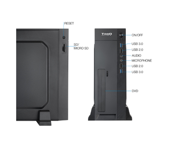 CAJA SOBREMESA SLIM MICROATX TQC-3008U3C NEGRO TOOQ