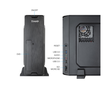 CAJA SOBREMESA SLIM MICROATX TQC-3007U3C NEGRO TOOQ