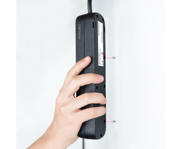 REGLETA PROTECTORA 3 TOMAS NEGRO NANOCABLE