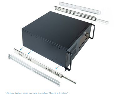CAJA RACK 19´´ 4U 406N-USB3 S/F TOOQ