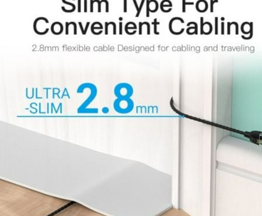 CABLE DE RED LATIGUILLO RJ45 UTP CAT6A 10 M NEGRO VENTION