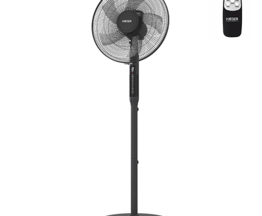 VENTILADOR DE PIE DIGITAL PREMIUM NEGRO HAEGER