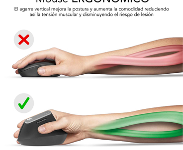 RATON OPTICO DUAL NATURE VERTICAL ERGO DUAL BATERIA NEGRO SUBBLIM