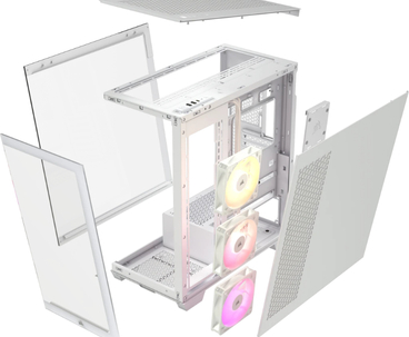 CAJA SEMITORRE ATX 3500X ARGB TG WHITE CORSAIR