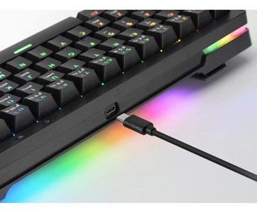 TECLADO MECANICO MKMINIPRO LINEAR LUBRICATED SWITCHES RGB NEGRO MARS GAMING