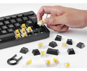 TECLADO MECANICO MKMINIPRO LINEAR LUBRICATED SWITCHES RGB NEGRO MARS GAMING