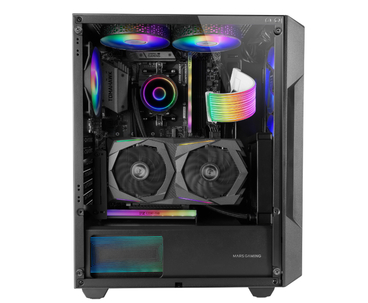 CAJA SEMITORRE ATX MC-GEO FRGB NEGRO MARS GAMING