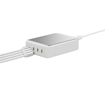 CARGADOR ESCRITORIO 4xUSB-C 240W GaN2 PLATA LINQ