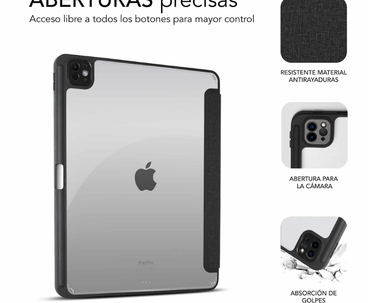 FUNDA TABLET IPAD PRO 12.9" 2024  NEGRO SUBBLIM