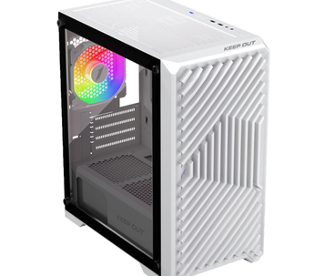 CAJA MICROATX XC-220 GLASS ARGB BLANCO KEEPOUT