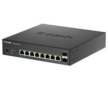 D-LINK SWITCH 8 PUERTOS 2.5G +2 10 Gbit SFP+ PoE+