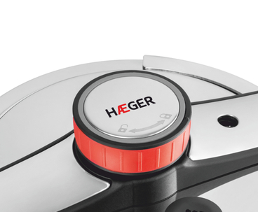 OLLA EASY LOCK INOX + VALVULA ROTATIVA 6L HAEGER