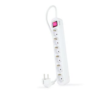 REGLETA PROTECTORA 6 TOMAS BLANCO NANOCABLE